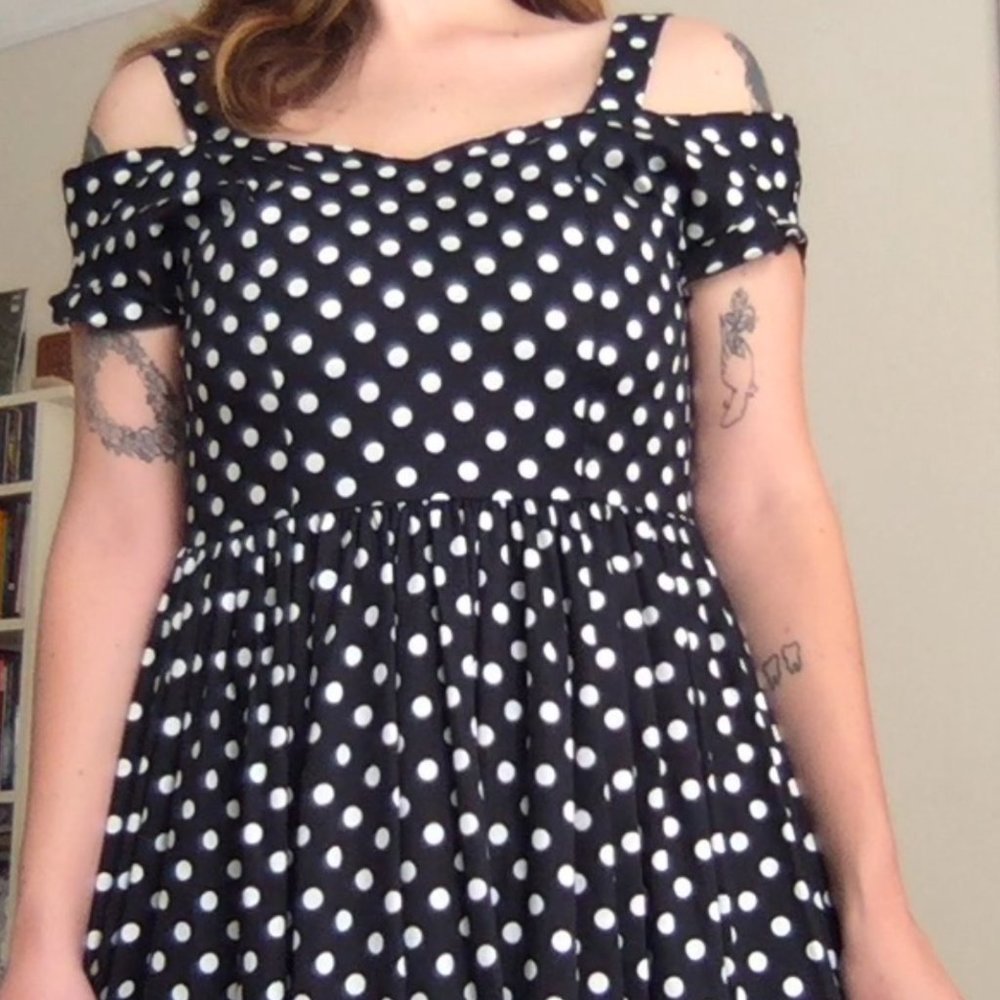 Vintage Laura Ashley Polka Dot Dress
